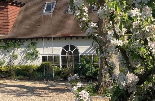 Barns Green Apartment | Farm stay- apartment with indoor heated pool, terrace and meadow views!