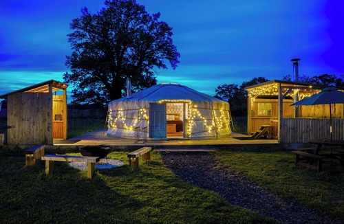 Attleborough RV Rental | MOET Luxury Heated Yurt with Private Hot Tub