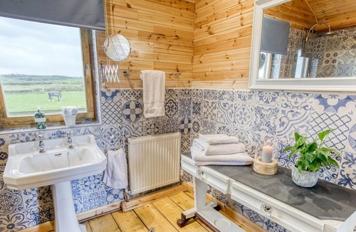 Malltraeth Cottage | Peacock Cabin - a dog that sleeps 2 guests in 1 bedroom