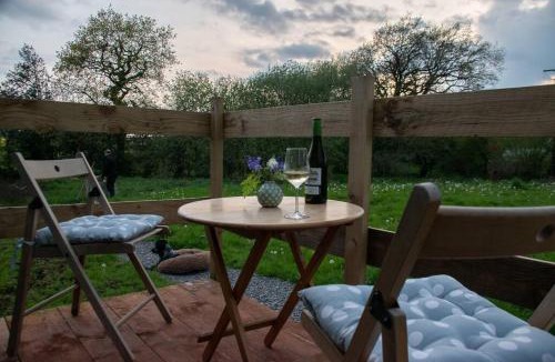 Cowbridge Ski Chalet | Shepherds Hut in enclosed field