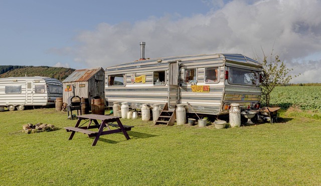 2 x Double Bed Glamping Wagon at Dalby Forest