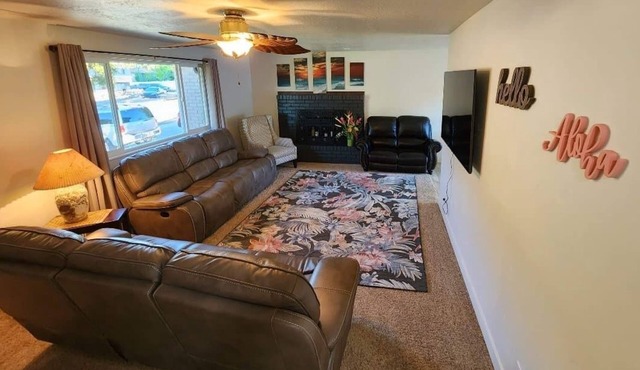 Gorgeous island-themed retreat sleeps 30 in Orem, UT! in Orem