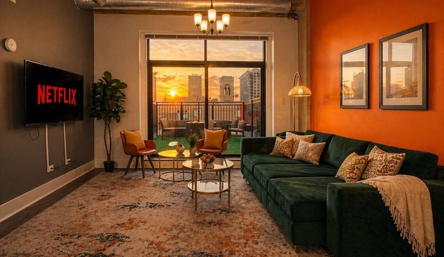 McCormick Patio skyline view 2b/2b with optional Parking/sleep 6 in Chicago