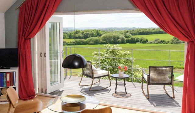 Outstanding contemporary country house, close to Bath with stunning views.