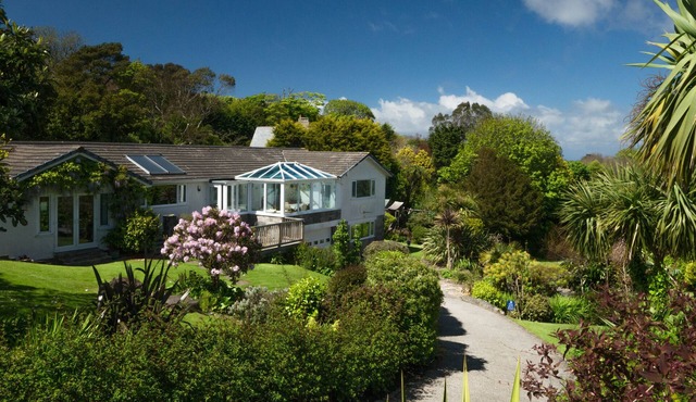 Sea view detached family home - glorious gardens, path to the beaches, parking