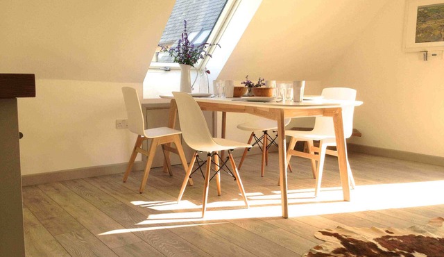 Stylish loft apartment on large working farm near Glastonbury and Wells
