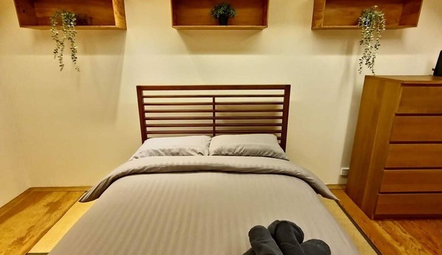 Wood studio flat