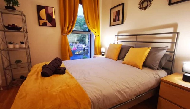 This stylish place to stay is perfect for families with a huge living space and big bedrooms